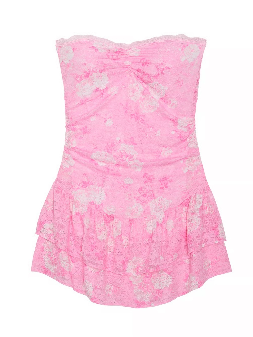 🆕💐 LoveShackFancy x PINK Victoria Secret Everblooming Strapless Dress XS NWT🎀 - Picture 3 of 14
